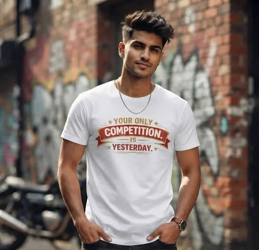 Your Only Competition Is Yesterday Graphic T-Shirt