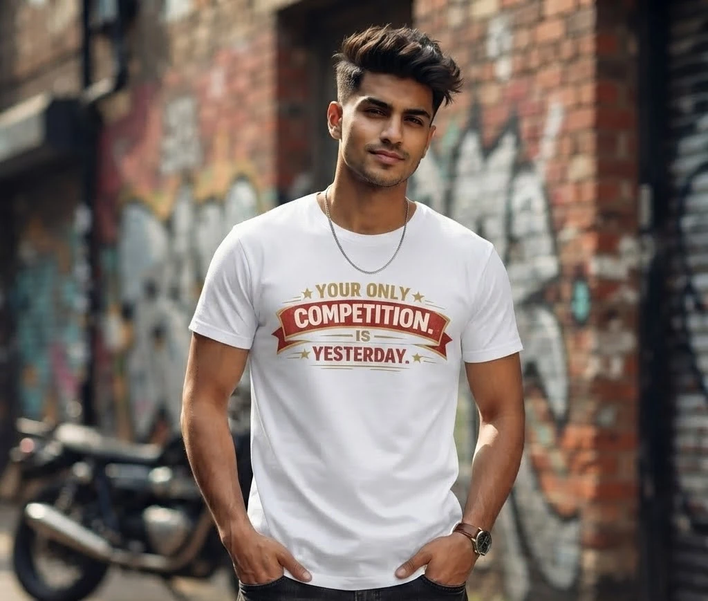 Your Only Competition Is Yesterday Graphic T-Shirt