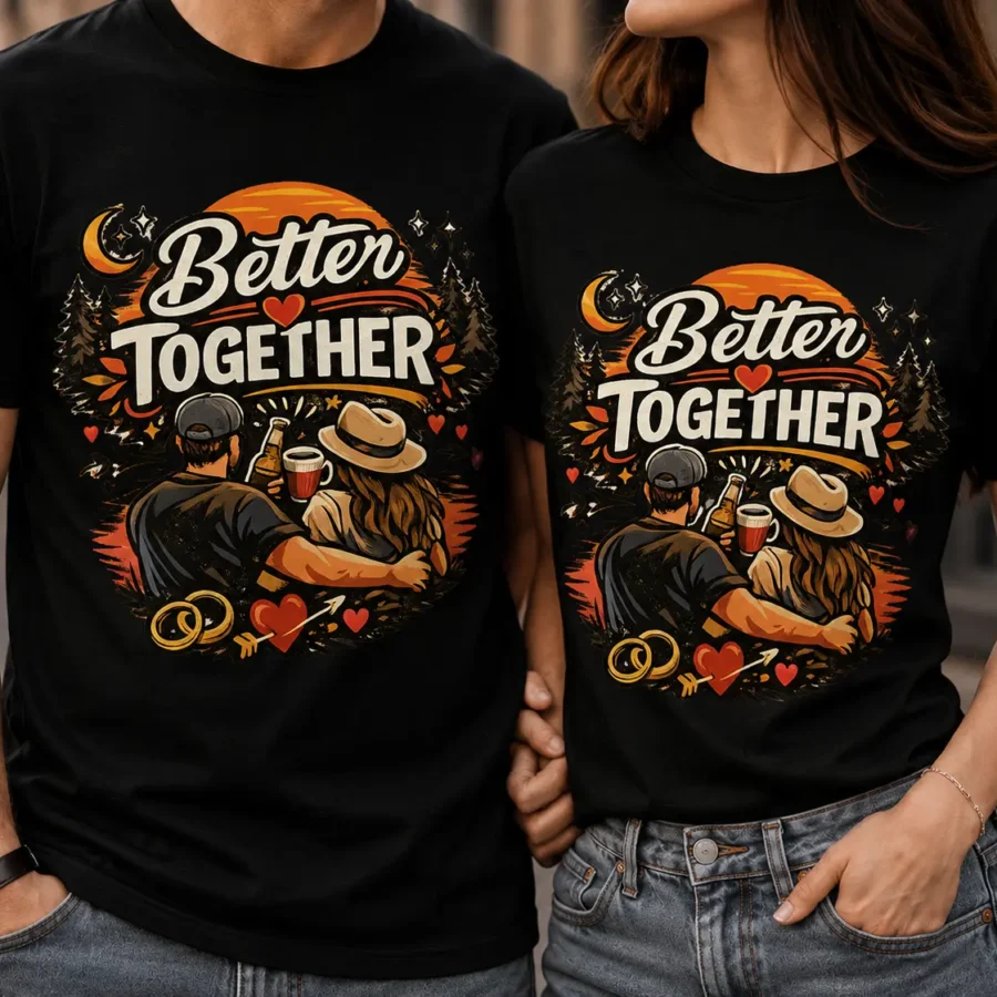 Better Together Couple Matching T-Shirts