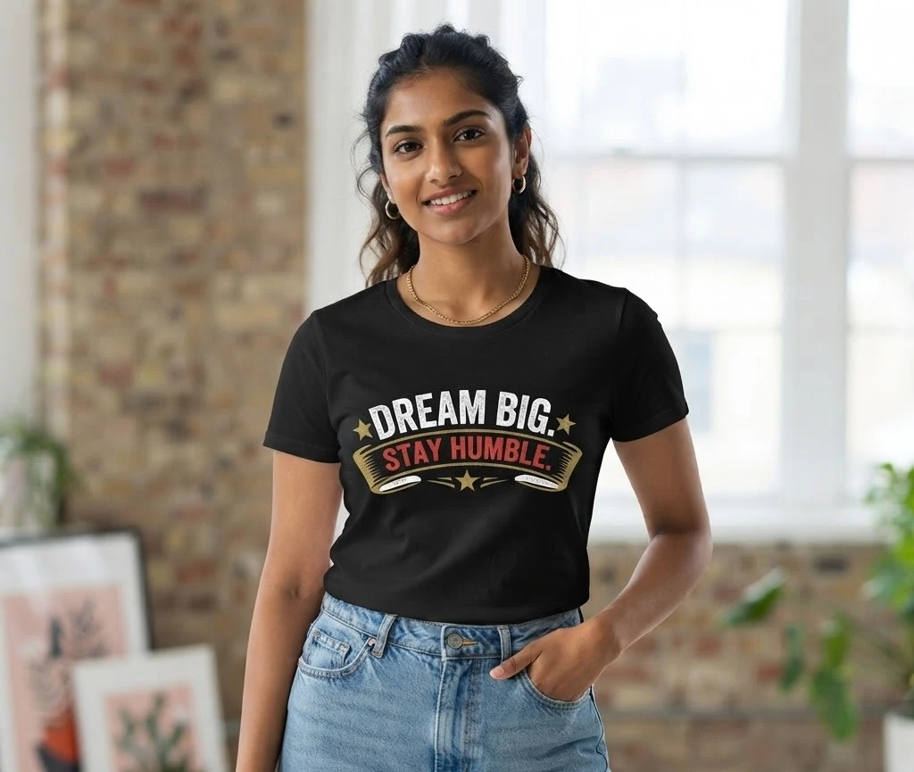 Dream Big Stay Humble Graphic T-Shirt