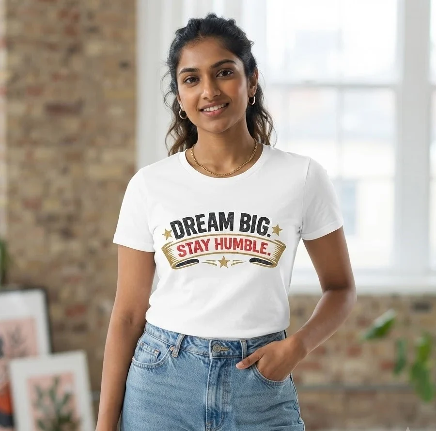 Dream Big Stay Humble Graphic T-Shirt