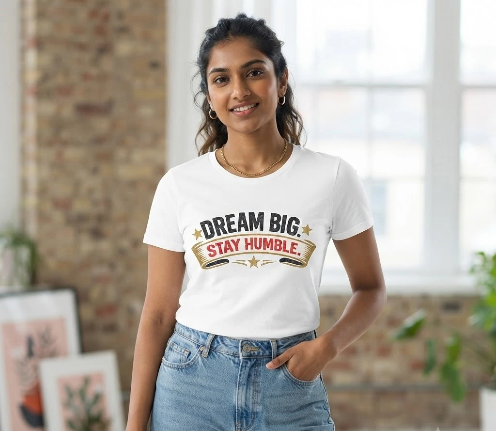 Dream Big Stay Humble Graphic T-Shirt
