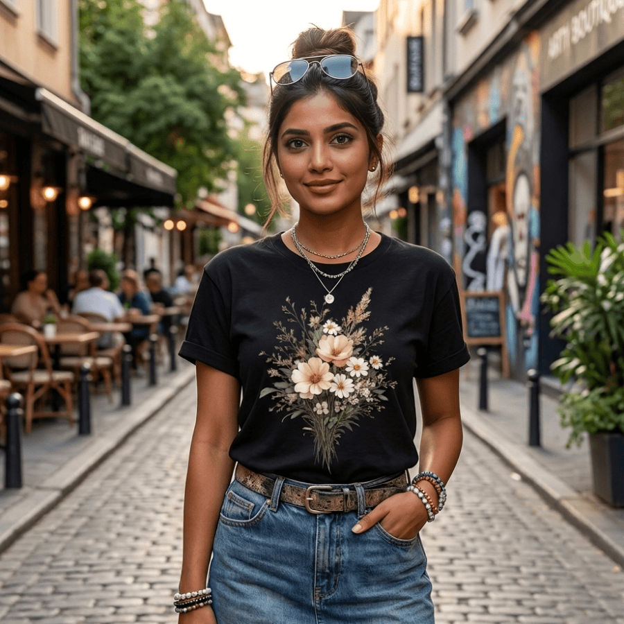Floral Wildflower Bouquet T-Shirt