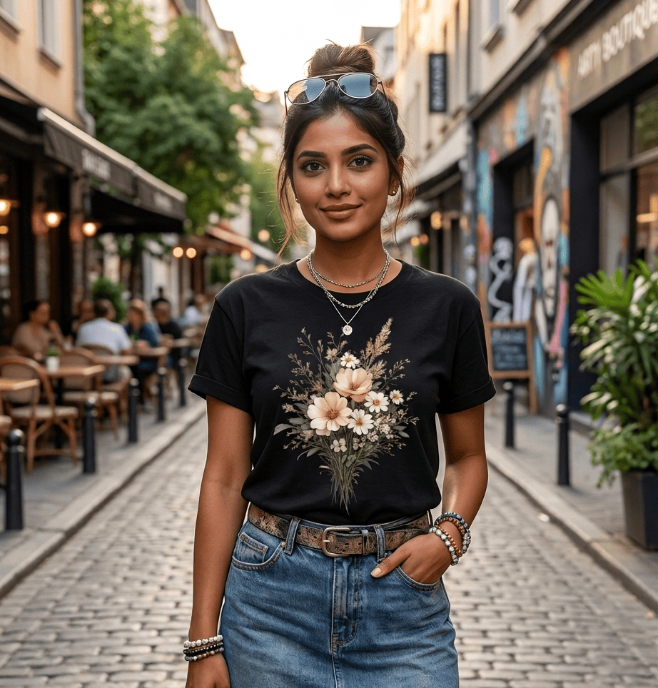Floral Wildflower Bouquet T-Shirt