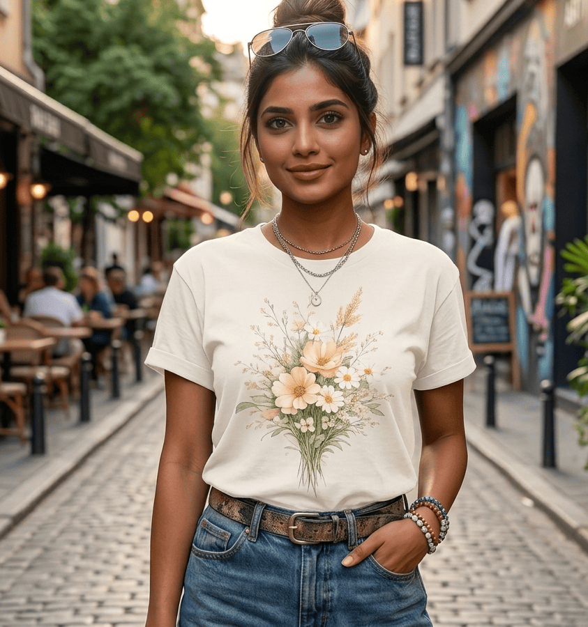 Floral Wildflower Bouquet T-Shirt