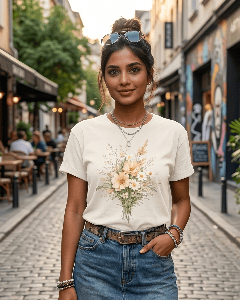 Floral Wildflower Bouquet T-Shirt