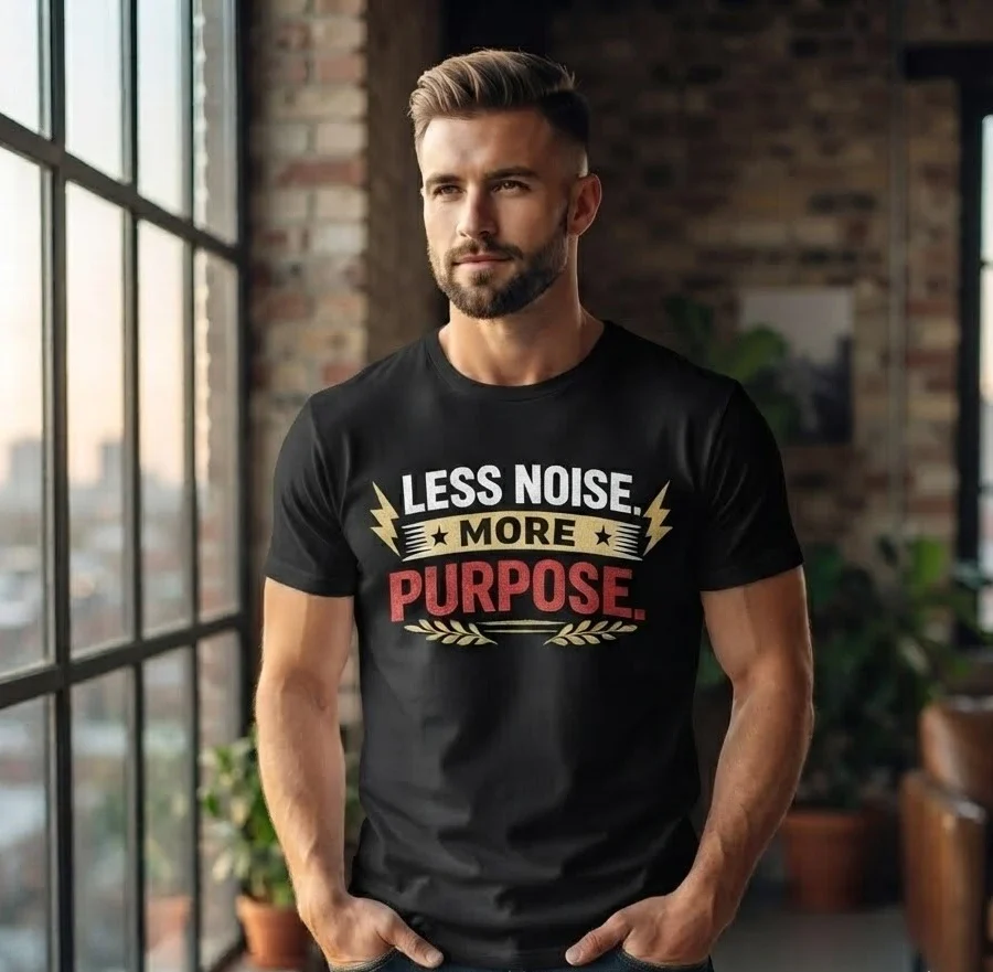 Less Noise More Purpose Graphic T-Shirt
