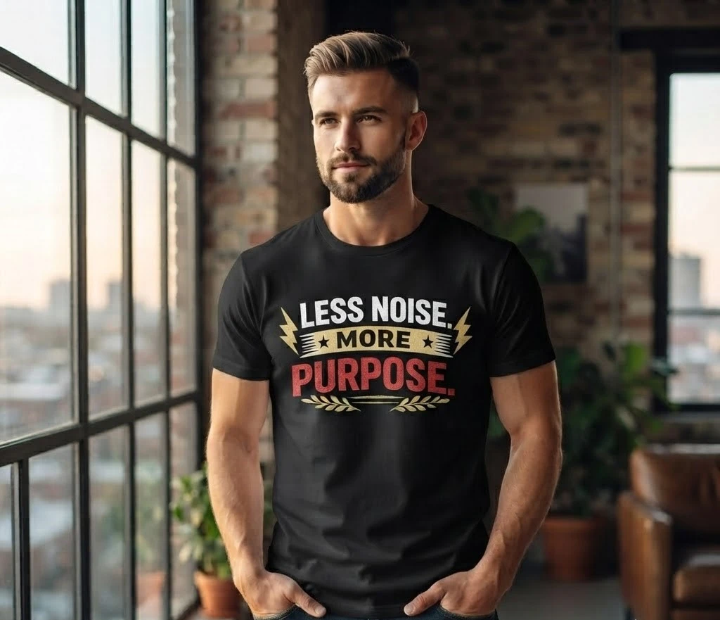 Less Noise More Purpose Graphic T-Shirt