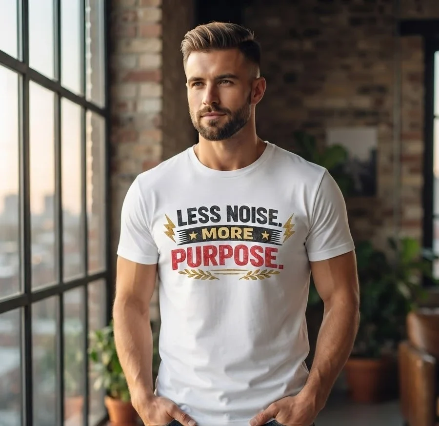 Less Noise More Purpose Graphic T-Shirt