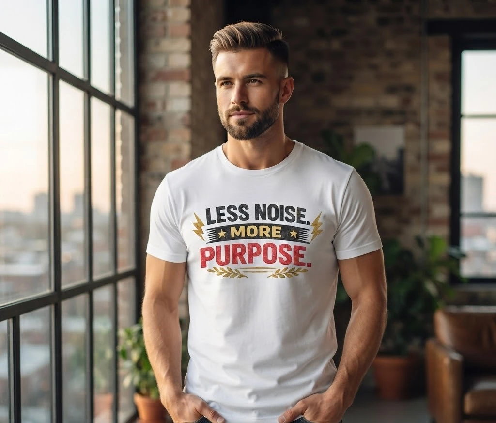 Less Noise More Purpose Graphic T-Shirt