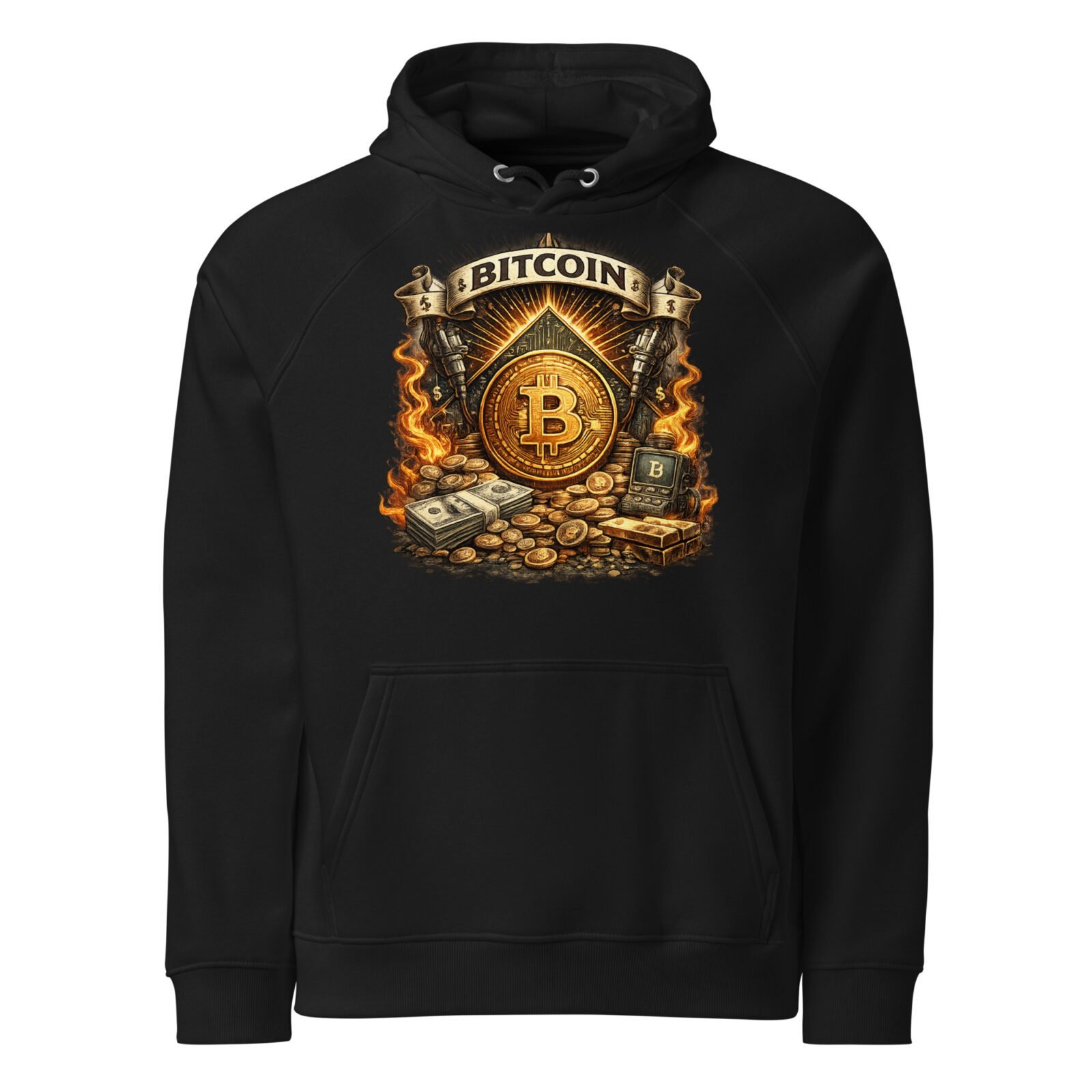 Bitcoin Graphic Hoodie for Women